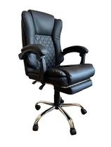 Cadeira Ergonômica Presidente MOBEL Comfort em Couro Preto Extra Confortável