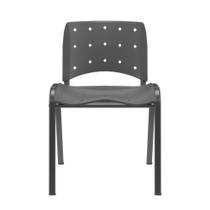 Cadeira Ergoplax Secretaria Fixa Slim Preta Plaxmetal Cadeira Ergoplax Secretaria Fixa Slim Preta Plaxmetal