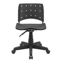 Cadeira Ergoplax Secretaria Giratoria Preto Plaxmetal