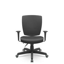 Cadeira Escritório Altrix Espaldar Alto Back Couro Eco Preto Cadeira Escritório Altrix Espaldar Alto Back Couro Eco Preto