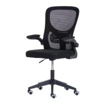 Cadeira Escritório Basic Diretor Tela Mesh Preta Giratória Altura Ajustável - Waw Design