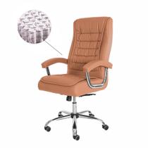 Cadeira Escritório Big Presidente Caramelo Mola Ensacada Bas Cadeira Escritório Big Presidente Caramelo Mola Ensacada Bas
