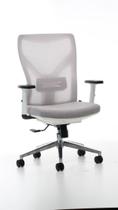 Cadeira Escritório Branca com cinza MK-89DB - Makkon