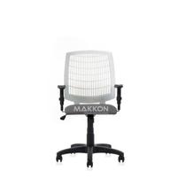 Cadeira Escritório Branca com Cinza UNIQBC-C - Mercadão das Cadeiras