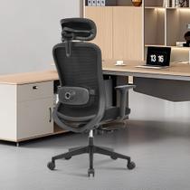 Cadeira Escritório com Massageador Ergonômica Reclinável Apoio Braço reclinável Home Office Conforto