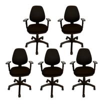 Cadeira Escritorio Diretor Back system Job G615A Atacadeiras KIT 5 UN Cadeira Escritorio Diretor Back system Job G615A Atacadeiras KIT 5 UN