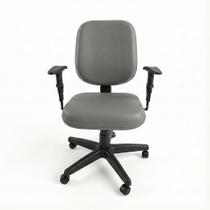 Cadeira Escritório Diretor Slin material sintético Ergonômica NR17 Reclinável Relax Giratória Pistão a Gás Com Rodinhas