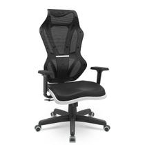 Cadeira Escritório e Gamer Vizon DZ Plaxmetal Relaxsystem Preta/Branco