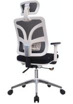 Cadeira Escritório Ergonômica Confortável Reclinável Home Office Corrige Postura Top Seat - Branca
