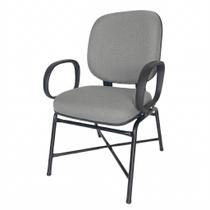 Cadeira Escritório Ergonômica Fixa Obeso Poltrona Giga Plus Size Braço Corsa Conforto E Design Premium Tecido Reforçada 200Kg
