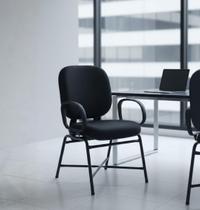 Cadeira Escritório Ergonômica Fixa Obeso Poltrona Giga Plus Size Braço Corsa Conforto E Design Premium Tecido Reforçada 200Kg Cadeira Escritório Ergonômica Fixa Obeso Poltrona Giga Plus Size Braço Corsa Conforto E Design Premium Tecido Reforçada 200Kg