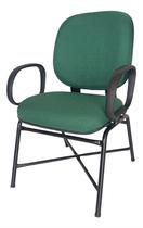 Cadeira Escritório Ergonômica Fixa Obeso Poltrona Giga Plus Size Braço Corsa Conforto E Design Premium Tecido Reforçada 200Kg