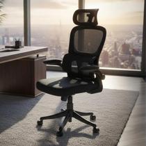 Cadeira Escritório Ergonômica Giratória Diretor Prime Mesh