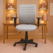 Cadeira Escritório Ergonômica Home Office Executiva Giratória Rodízios Braço Regulável Confortável