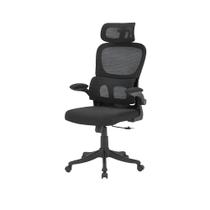 Cadeira Escritório Ergonômica Luvinco Cor Preto e Branco Com Suporte Lombar Estofado Mesh Modelo B500 e G500