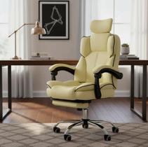 Cadeira Escritório Executiva Premium Luxo Presidente Alto Padrão Giratória Office Confortável Apoio Lombar e Pés Resistente C7 Neo Promotora