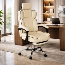 Cadeira Escritório Executiva Premium Luxo Presidente Alto Padrão Giratória Office Confortável Apoio Lombar e Pés Resistente C7 Neo Promotora