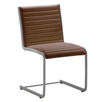 Cadeira Escritório Fixa Terracota Sem Braços Alezzi Prata