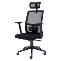 Cadeira Escritório Flex Presidente Giratória Ergonômica Tecido Respirável Mesh Apoio de Lombar 120Kg Cadeira Escritório Flex Presidente Giratória Ergonômica Tecido Respirável Mesh Apoio de Lombar 120Kg