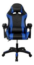 Cadeira Escritório Gamer Azul Ergonômica Reclinável C Massageador - Stillus Home