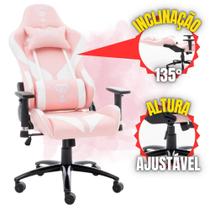 Cadeira Escritório Gamer de Alto Conforto MOUNT com Rodinhas, Ajuste de encosto e Almofada Para Cabeça e Lombar Suporta até 150kg