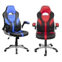 Cadeira Escritorio Gamer Ds66 Vermelho Preto Braço Retrátil Super Resistente Envio Ja
