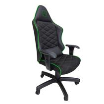 Cadeira Escritório Gamer material sintético com Relax Preto/Verde