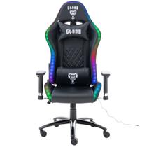 Cadeira Escritório Gamer Para Jogos Com Luz de LED RGB de Alto Conforto Para Horas de Jogos Com Almofadas ergonômicas Cadeira Escritório Gamer Para Jogos Com Luz de LED RGB de Alto Conforto Para Horas de Jogos Com Almofadas ergonômicas