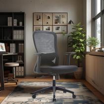 Cadeira Escritório Giratória Ergonômica Premium Preta - MOK Cadeira Escritório Giratória Ergonômica Premium Preta - MOK