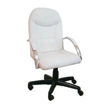 Cadeira Escritório Giratória Presidente Branca Comprealegre