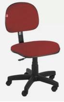 Cadeira Escritorio Giratoria Secretaria Vermelho Jserrano