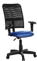 Cadeira Escritório Giratória Tela Com Braço Rj ul