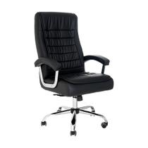 Cadeira Escritorio Grande Califórnia Confortavel e Encosto Reclinável Preto Cadeira Escritorio Grande Califórnia Confortavel e Encosto Reclinável Preto