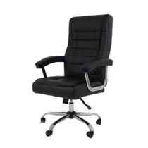 Cadeira Escritório Home Office Presidente Mini Big Preta Ergonômica com Molas Ensacadas e Sistema Relax