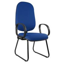 Cadeira Escritório Intelocutor Base Fixa Sky e Braço Corsa Metal Wood Design