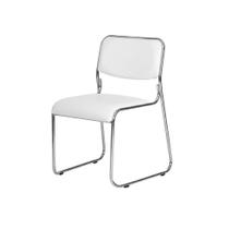 Cadeira Escritório Interlocutor Dakar Branca Base Fixa Cromada Branco