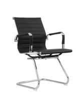 Cadeira Escritório Interlocutor Fixa Esteirinha material sintético Manhattan Espresso Móveis