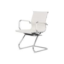Cadeira Escritório Interlocutor Stripes Fixa Pu Branca - Waw Design