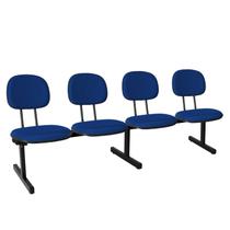 Cadeira Escritório Longarina 4 Lugares Estofada Ecoflex Cadeira Escritório Longarina 4 Lugares Estofada Ecoflex