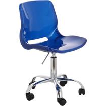 Cadeira Escritório Louisiana 77x46x45,5cm Azul Just Home Collection