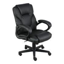 Cadeira Escritório MGM Flex Excelent Diretor Couro Preta