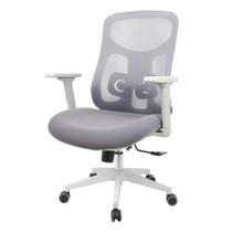 Cadeira Escritório NR-17 Everest Diretor c/ Braços Fratini Encosto Tela Mesh Gelo-Cinza Base Rodízio Cadeira Escritório NR-17 Everest Diretor c/ Braços Fratini Encosto Tela Mesh Gelo-Cinza Base Rodízio