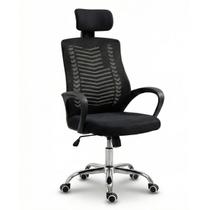Cadeira Escritório Office Presidente Giratória Ergonômica Premium com encosto de cabeça