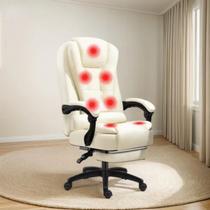 Cadeira Escritório Presidente 7 Pontos De Massagem Com Apoio - Bela Importados