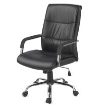 Cadeira Escritório Presidente BLM107P Blume Tela Mesh Preto Base Rodizio Cromado PU Cadeira Escritório Presidente BLM107P Blume Tela Mesh Preto Base Rodizio Cromado PU