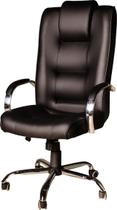 Cadeira Escritório Presidente Classic Preta Cromada Relax Cadeira Escritório Presidente Classic Preta Cromada Relax