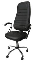 Cadeira Escritório Presidente Comfort Plus - Base Cromada Cadeira Escritório Presidente Comfort Plus - Base Cromada