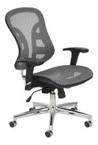 Cadeira Escritório Presidente Cromanda Tela Mesh Até 150kg