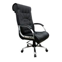 Cadeira Escritório Presidente Estofada material sintético New Absolute Preto