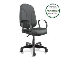 Cadeira Escritório PRESIDENTE PLUS c/ BRAÇO CORSA - COR PRETO - PLAXMETAL -32957
